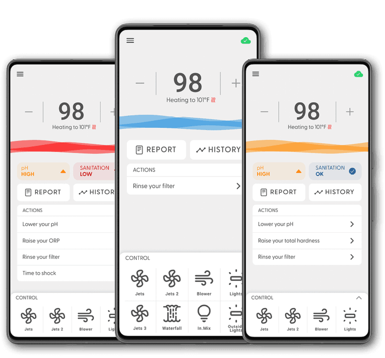 Wellis Spa Control Pro App mobile